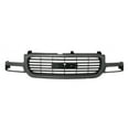 thumbnail image 1 of For GMC Sierra 3500 2001 2002 Grille | Plastic | Textured Gray/Matte-Black | Replacement For GM1200429 | 19130786, 1 of 6