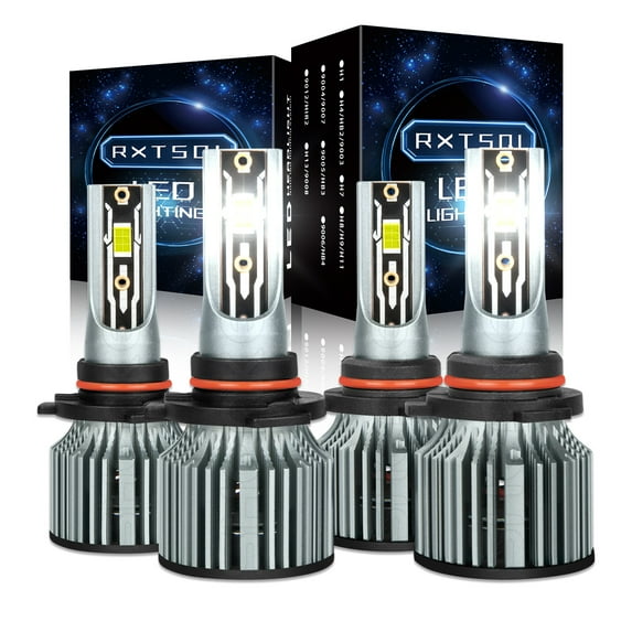 For GMC Sonoma 1994-2004 Led Headlight Bulbs 9005 9006 High&Low Beam White 4pcs,q8