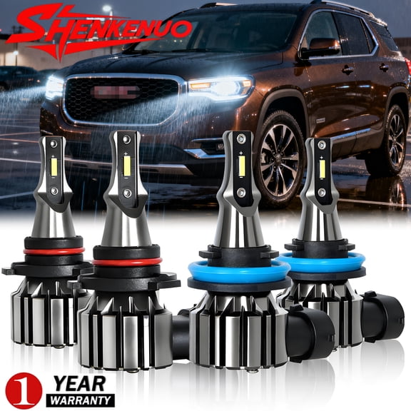 For GMC Terrain 2010 2011 2012 2013 2014 2015 LED Headlight Hi/Lo Beam