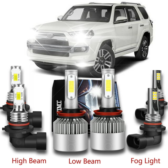 For GMC Terrain 20102015 LED Headlight Bulbs Kit High/low Beam + Fog Light 6pcs