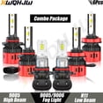 thumbnail image 1 of For GMC Terrain 2013-2015 LED Headlight + Fog Light Lamp White Bulbs 9005/HB3 H11/H9/H8 9145, 1 of 16