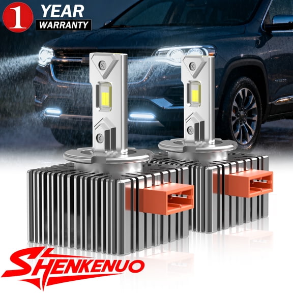 For GMC Terrain 2018-2021 LED Headlight Bulbs | D5S High/Low Beam, 120W 20000LM, 6000K Cool White, Bi-Xenon Projector Fit, 2PCS