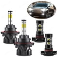 thumbnail image 1 of For GMC Yukon 2007-2014 Combo 4x Front LED Headlight High Low Beam Fog Light Bulbs, 1 of 12