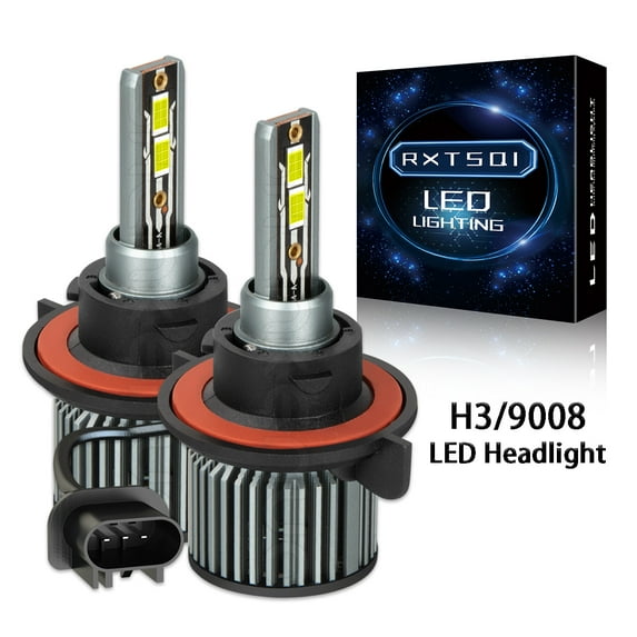 For GMC Yukon Denail 2007 2008 2009 2010 2011 2012 2013 LED Headlight Bulbs H13/9008 High and Low Beam 2pcs,q8