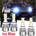 thumbnail image 1 of For GMC Yukon Denali 2004-2005 ICE Blue Combo LED Headlights Bulbs High Low Beam, 1 of 10