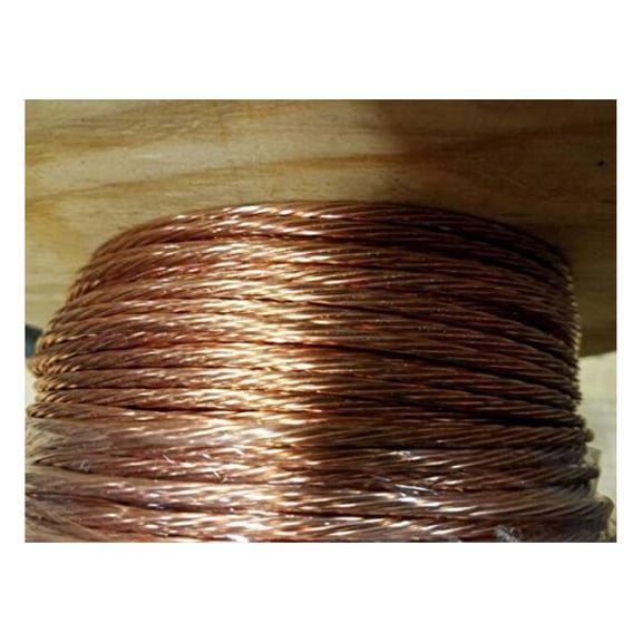 For GROUND WIRE STRANDED BARE COPPER 6 AWG 25' FEET GROUNDING POOL SPA GENERATOR Electrical Wire & Cable