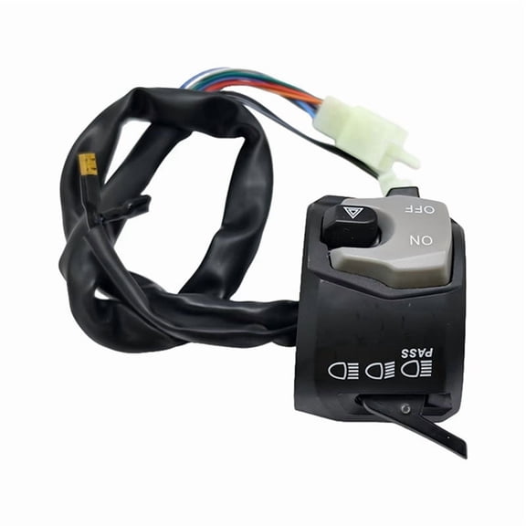 For GSX Handle Bar Switch with Passing Universal Left Side Horn Electric Double Flash Light