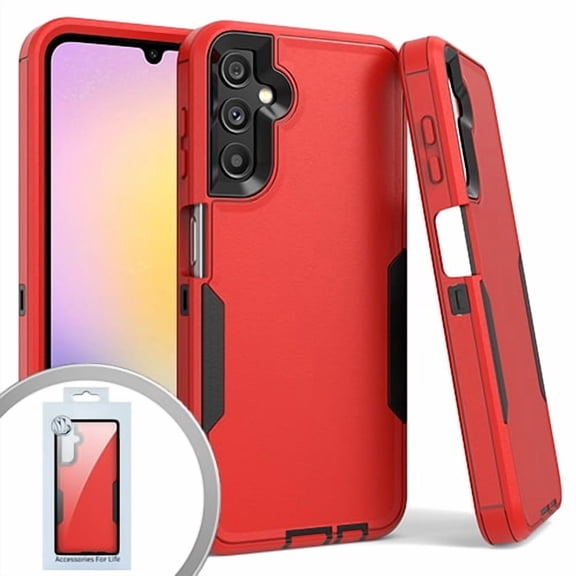 For Gabb Phone 4 Pro Slim Tough Hybrid Cell Phone Cover Case - Red