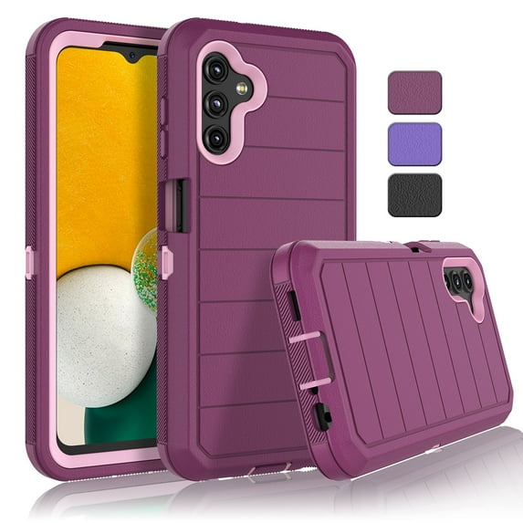 Tekcoo Cell Silicone Bumper Phone Case for Galaxy A13 5G, Burgundy