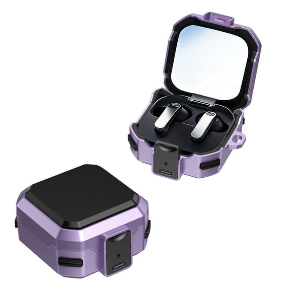 For Galaxy Buds4 4Pro Case Full Coverage Shockproof Armor Case With Button Lock Wireless Charging Compatible