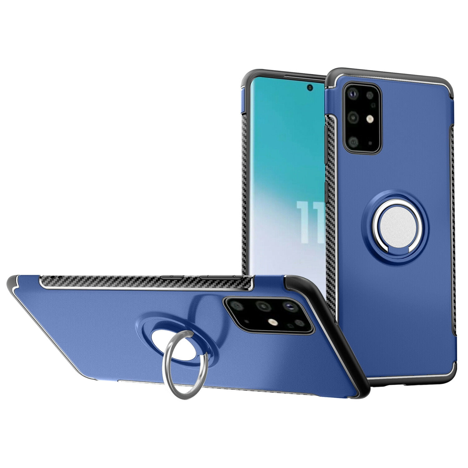 For Galaxy S20 Plus Case with Ring Holder Dual Layer Shockproof