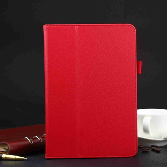 For Galaxy Tab 3 Lite 7.0" T110,Dteck Ultra Slim PU Leather Cover with Folio Stand Case,red