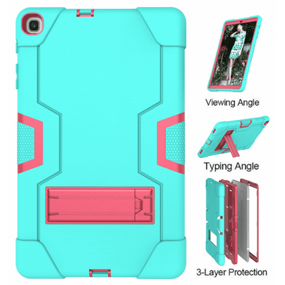 For Galaxy Tab A 10.1 2019 Case (SM-T510/T515), Slim Heavy Duty Shock Resistant Rugged Case High Impact Full Body Case for Samsung Galaxy Tab A 10.1 Inch T510/T515 (Green)