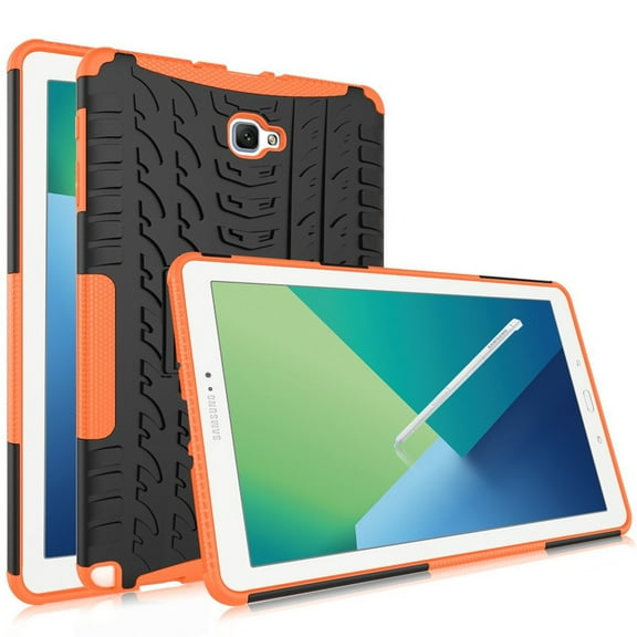 For Galaxy Tab A 10.1 with S Pen P580 Case , Mignova Heavy Duty Hybrid Protective Case with Kickstand Impact Resistant For Samsung Galaxy Tab A 10.1 with S Pen SM-P580 SM-P585 - Orange
