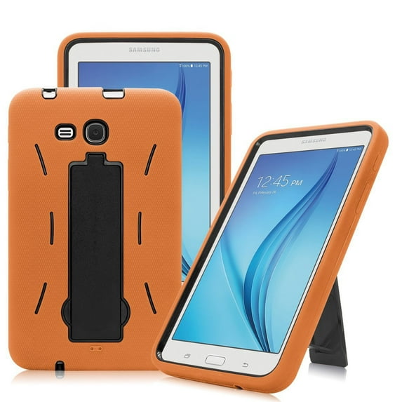 For Galaxy Tab E Lite 7.0 Case , Galaxy Tab 3 Lite 7.0 Case , Mignova Rugged Heavy Duty Kids Friendly Case For Samsung Galaxy E Lite 7.0 / Tab 3 Lite 7.0 SM-T110 / SM-T111 / SM-T113 / SM-T116(Orange)