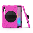 thumbnail image 1 of For Galaxy Tab S6 Magnetic Pen Cover Drop Stand Tablet Case Full Body Rugged Stand For Galaxy Tab S6 10.5" Model SM-T860/T865 Version (Rose Red), 1 of 4