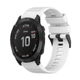 thumbnail image 1 of For Garmin Fenix 6 Sapphire Gps 22mm Horizontal Texture Silicone Watch Band With Removal Tool, 1 of 4