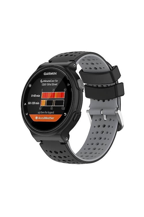 For Garmin Forerunner 235 Silicone Sports Two-color Watch Band