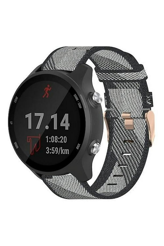 For Garmin Forerunner 245 Music 20mm Nylon Woven Watch Band