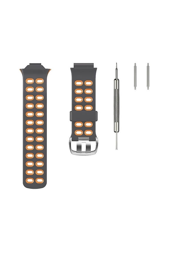 For Garmin Forerunner 310xt Two-color Silicone Watch Band