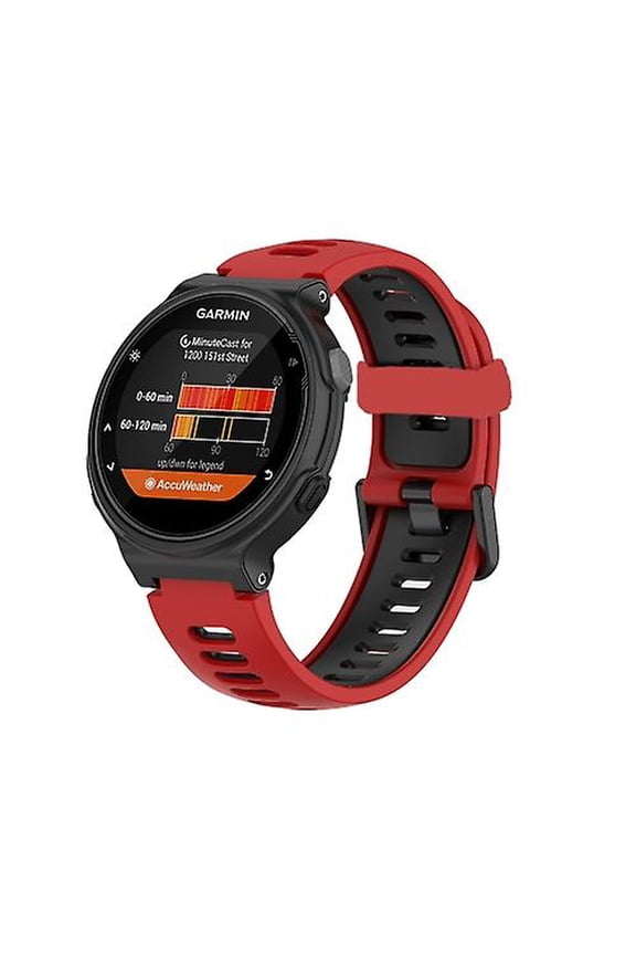 For Garmin Forerunner 735 / 235 Two-color Silicone Watch Band
