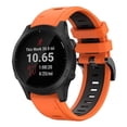 thumbnail image 1 of For Garmin Forerunner 945 22mm Two-color Sports Silicone Watch Band, 1 of 4