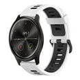 thumbnail image 1 of For Garmin Move Style 20mm Vertical Pattern Two-color Silicone Watch Band, 1 of 4