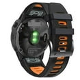 thumbnail image 1 of For Garmin Tactix 7 Pro 26mm Silicone Sports Two-color Watch Band, 1 of 4