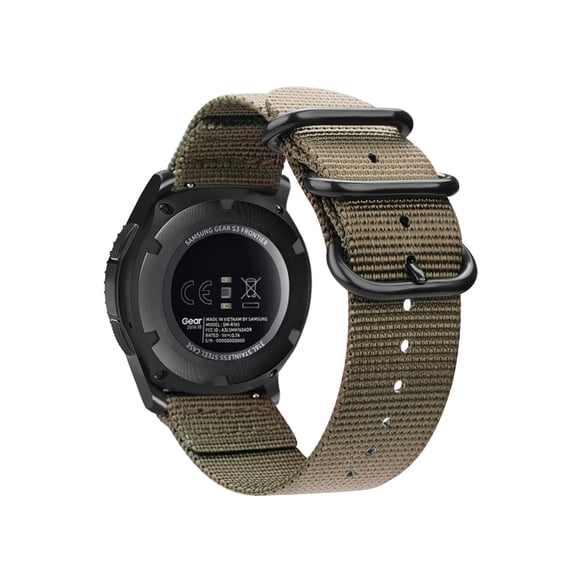 For Gear S3 Classic/Gear S3 Frontier 22mm Bands, Fintie Nylon Watch Band Adjustable Sport Strap Metal Buckle