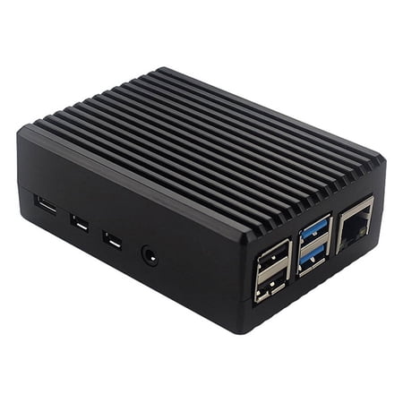 For GeeekPi Raspberry Pi 4 CNC Aluminum Case with Fan Heatsinks for Pi 4B