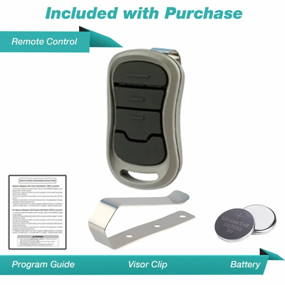 For Genie Gitr-3Bx Three Button G3T-A Garage Door Opener Visor Remote