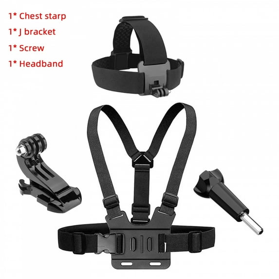 For GoPro Chest Strap Headband J Hook Mount For Insta360 X4 X3 GoPro Hero 13 12 11 10 9DJI Action 4 3 Action Camera Accessories
