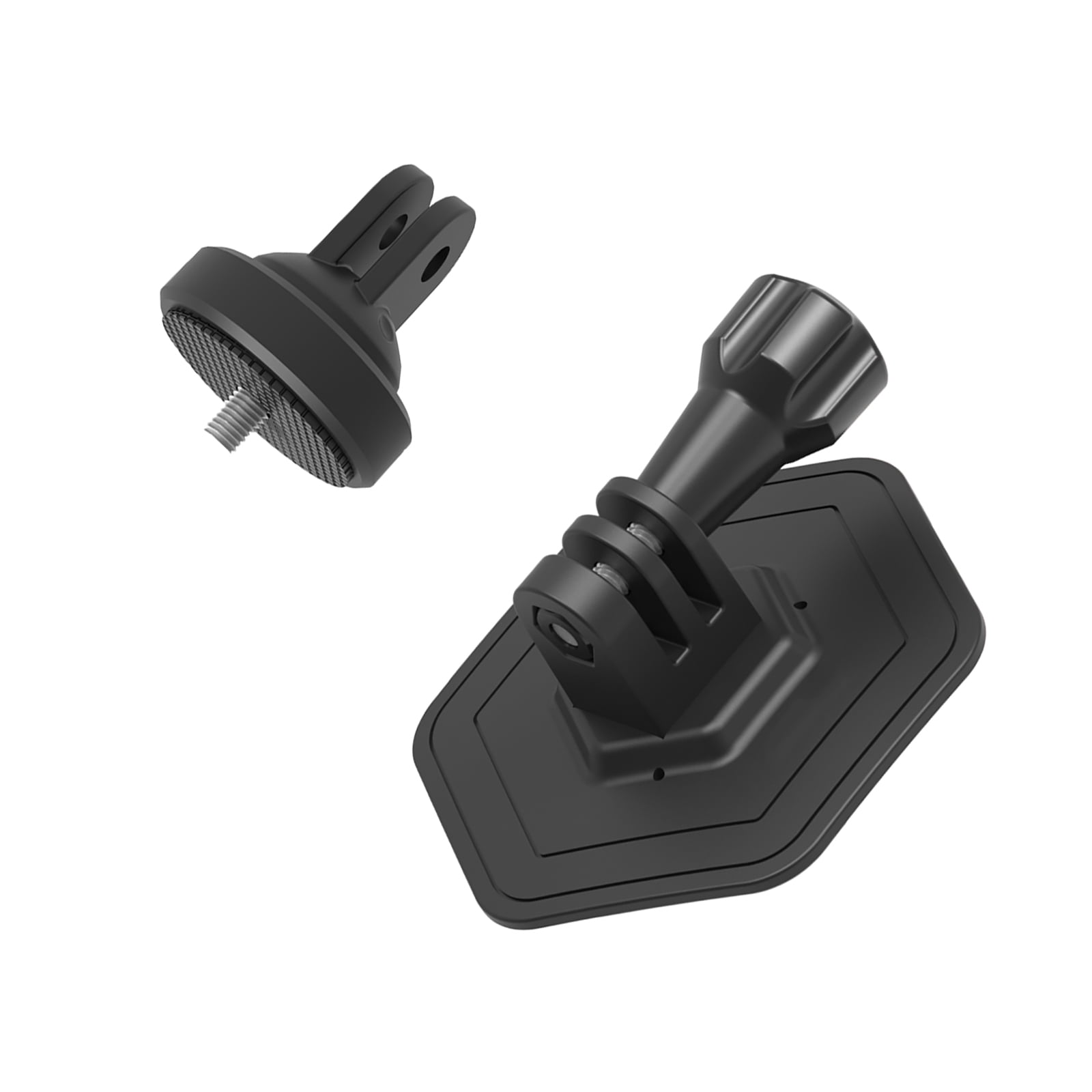 2x Genuine GoPro Curved & Flat Adhesive Mounts + Rubber Locking Plug Set – For Hero 4, 3+