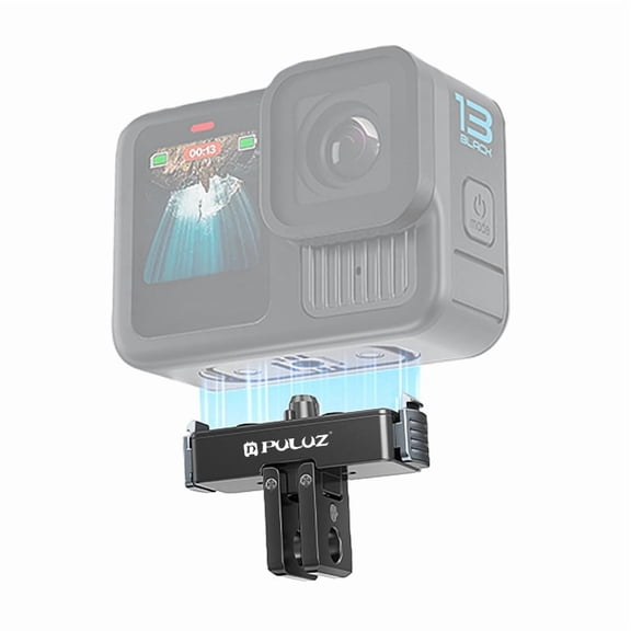 For GoPro HERO13 Black QKOO Magnetic Quick Release Metal Base (Black)