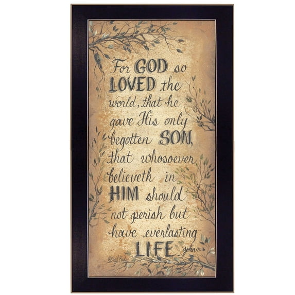 For God So Loved by Gail Eads Printed Wall Art Wood Multi-Color