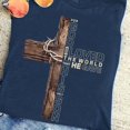 thumbnail image 1 of For God So Loved the World Shirt, Christian Cross Shirt, John 3,16 Bible Verse Shirt, Religious Sublimation Shirt, Faith Shirt, 1 of 5