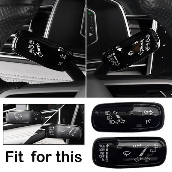 For Golf 7 7.5 MK7 for Golf 8 MK8 Car Steering Wheel Headlight Switch Control Cover Wiper Switch Trim Car Interior Accessories