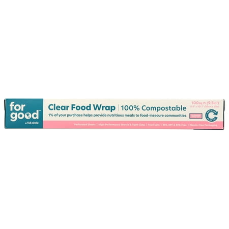 For Good Perforated Clear Food Wrap - 100% Compostable