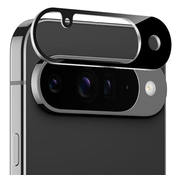 For Google Pixel 10/10 Pro Camera Lens Colored Edge Tempered(2.5D) - Black