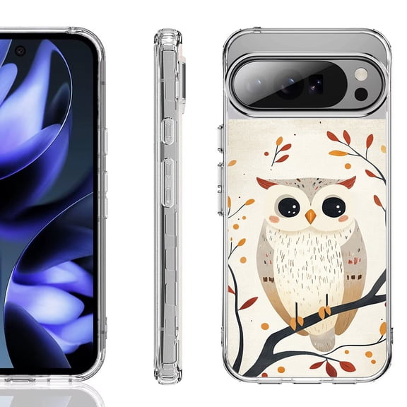 For Google Pixel 10 / 10 Pro Shockproof Phone Case, by OneToughShield - Autumn Owl