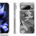 thumbnail image 1 of For Google Pixel 10 / 10 Pro Shockproof Phone Case, by OneToughShield - Camo B/W, 1 of 4