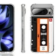 thumbnail image 1 of For Google Pixel 10 / 10 Pro Shockproof Phone Case, by OneToughShield - Cassette Orange, 1 of 4