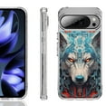 thumbnail image 1 of For Google Pixel 10 / 10 Pro Shockproof Phone Case, by OneToughShield - Cyberpunk Wolf, 1 of 4