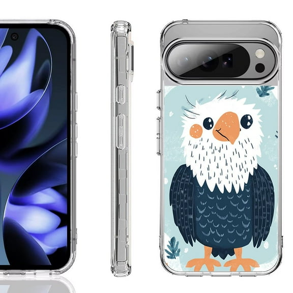 For Google Pixel 10 / 10 Pro Shockproof Phone Case, by OneToughShield - Eagle Smile