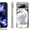 thumbnail image 1 of For Google Pixel 10 / 10 Pro Shockproof Phone Case, by OneToughShield - Elephant Smile, 1 of 4