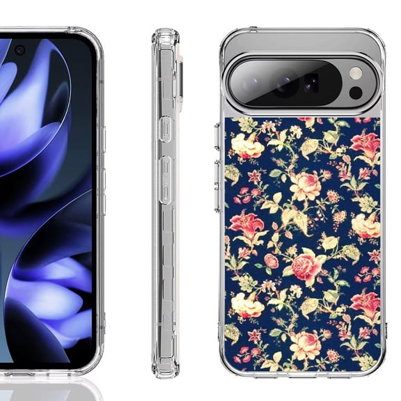 For Google Pixel 10 / 10 Pro Shockproof Phone Case, by OneToughShield - Floral Garden