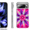 thumbnail image 1 of For Google Pixel 10 / 10 Pro Shockproof Phone Case, by OneToughShield - Kaleidoscope Rose, 1 of 4