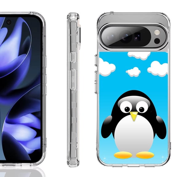 For Google Pixel 10 / 10 Pro Shockproof Phone Case, by OneToughShield - Penguin