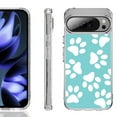 thumbnail image 1 of For Google Pixel 10 / 10 Pro Shockproof Phone Case, by OneToughShield - Pet Paw / Teal, 1 of 4