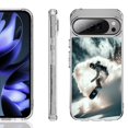 thumbnail image 1 of For Google Pixel 10 / 10 Pro Shockproof Phone Case, by OneToughShield - Snowboarding, 1 of 4